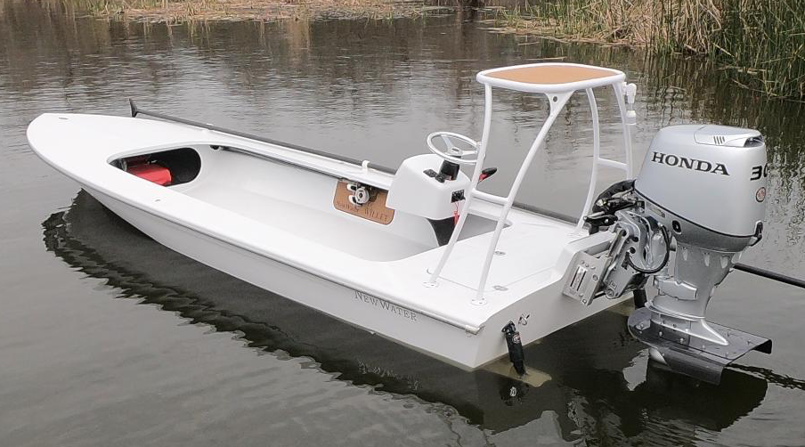 NewWater Boatworks, maker of the finest Flyfishing Skiffs * Shallow water  boats *The carbon fiber Willet * Poling skiff * Flats boats *Flyfishing  boats * Curlew * Ibis * Willet * Stilt*